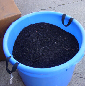 garden bushel of compost